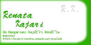 renata kajari business card